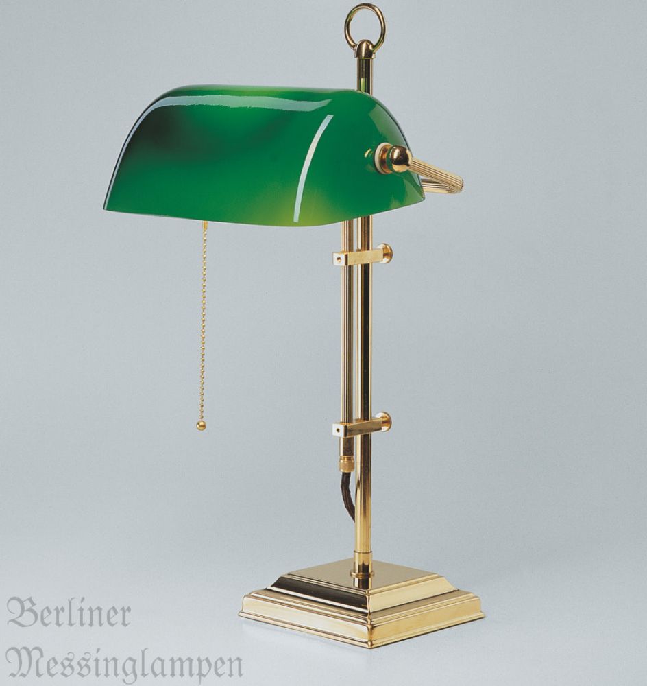 BERLINER Bankerleuchte Borðlampi m. grænum skermi