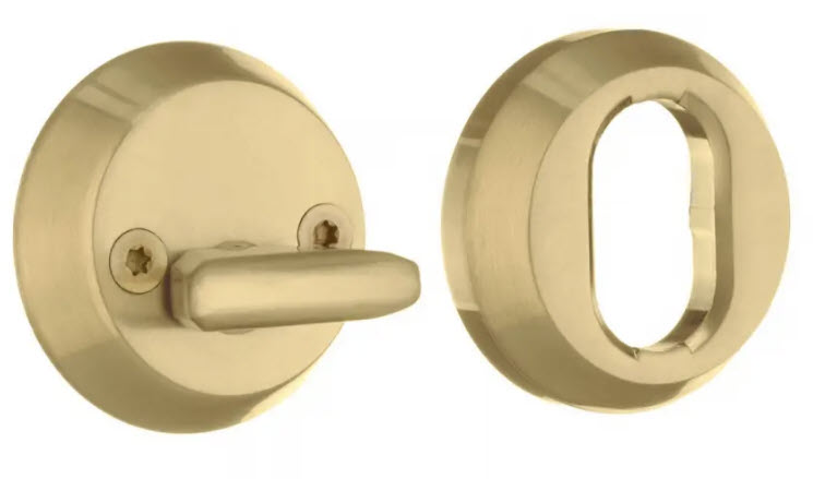 BESLAGSBODEN Sylinderskiltasett Mattmessing 9-16mm Fyrir ASSA