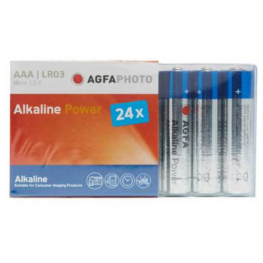 AGFAPHOTO Rafhlöður AAA Alkaline 24 stk