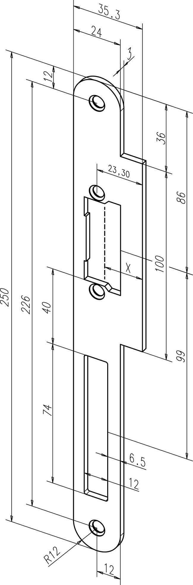 EFF EFF Stólpi LAP 44mm