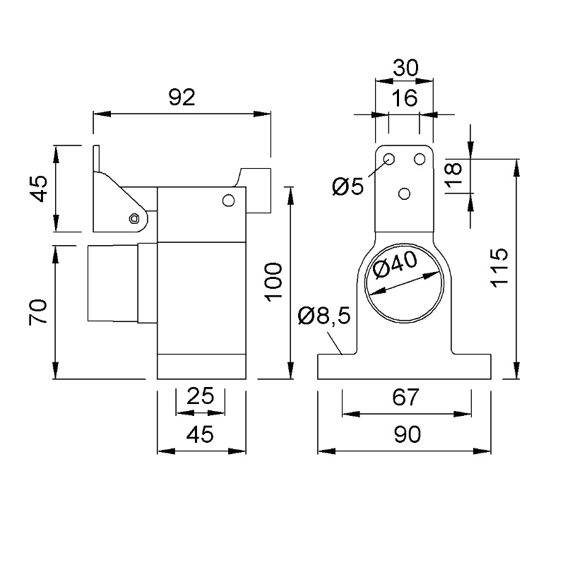 KWS Hurðarstoppari/haldari 1052.02 - Image 2