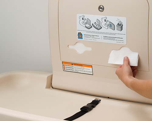 BOBRICK Hlífar f. bleyjuskiptiborð 500 stk - Image 3