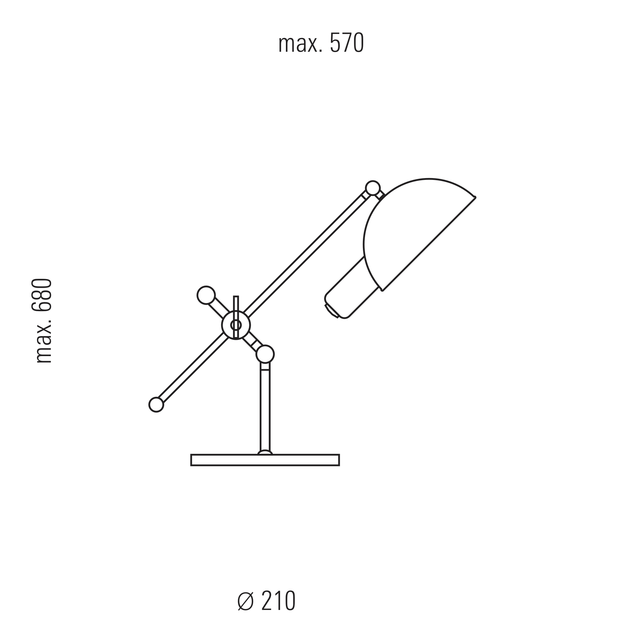 TECNOLUMEN Bauhaus Borðlampi - Image 2