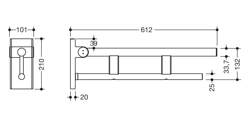 HEWI Duo Stuðningssslá Lyfti - Image 2