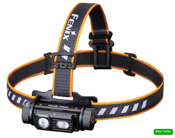 FENIX Höfuðljós 1300 Lumens með hleðslurafhlöðu