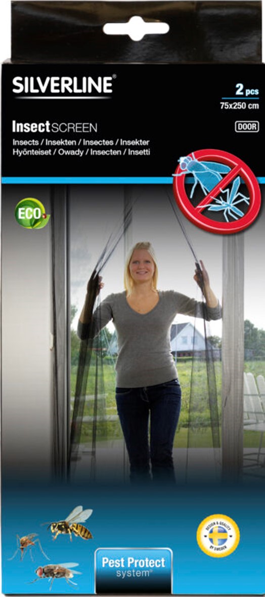 Silverline Flugu/skordýranet fyrir hurð 2x75x250cm