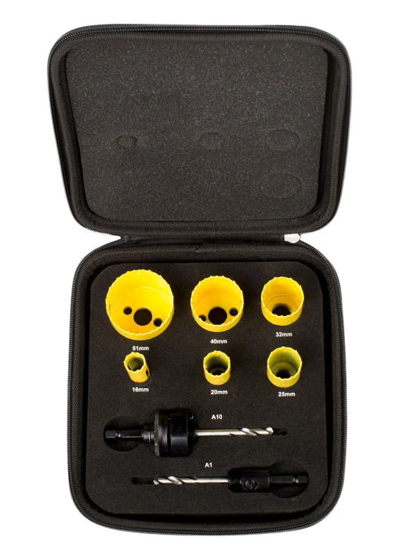 STARRETT Dósabora/Gatasagasett 6 stk