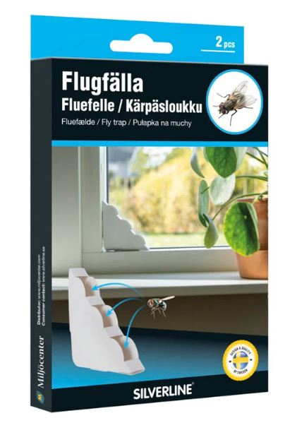 Silverline Flugnagildra fyrir glugga Diskret 2 stk