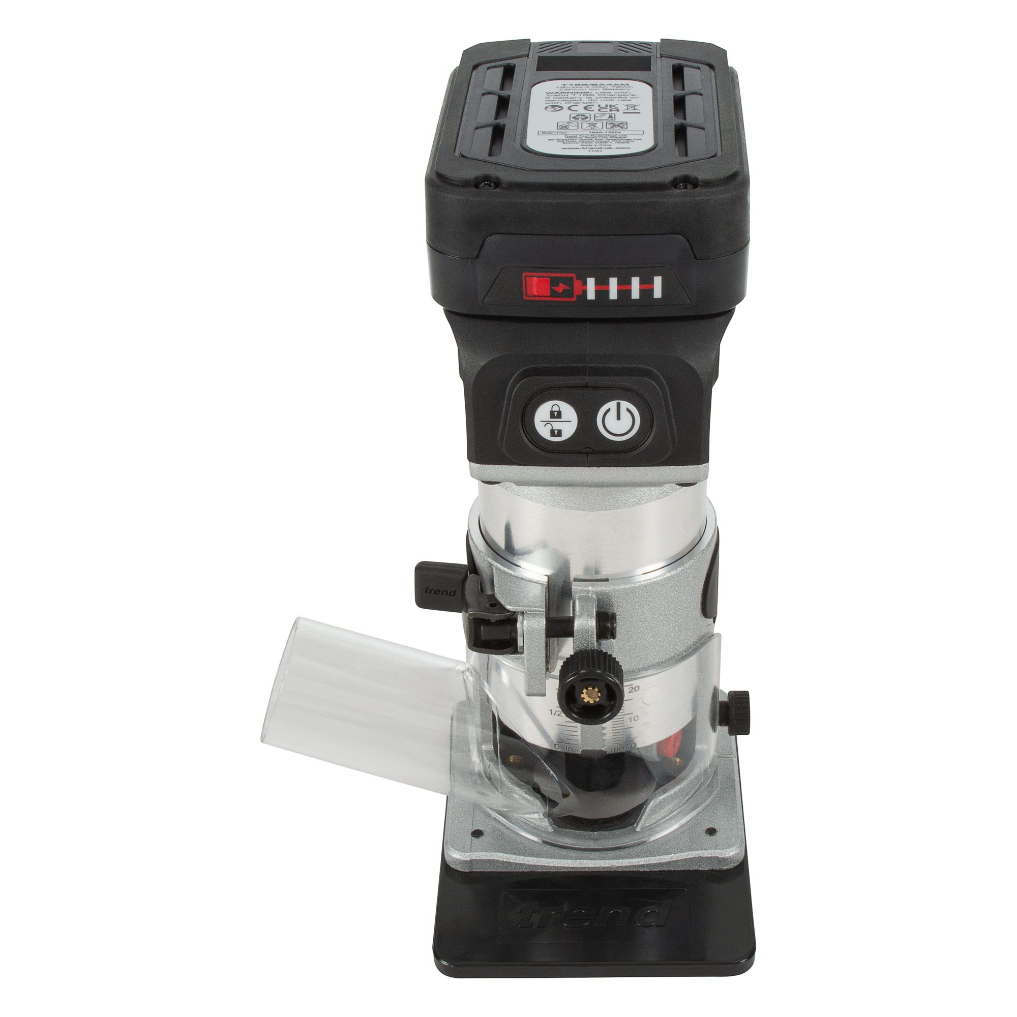 TREND Fræsari hleðslu m. rafhlöðu 4.0Ah - T18S/R14T2