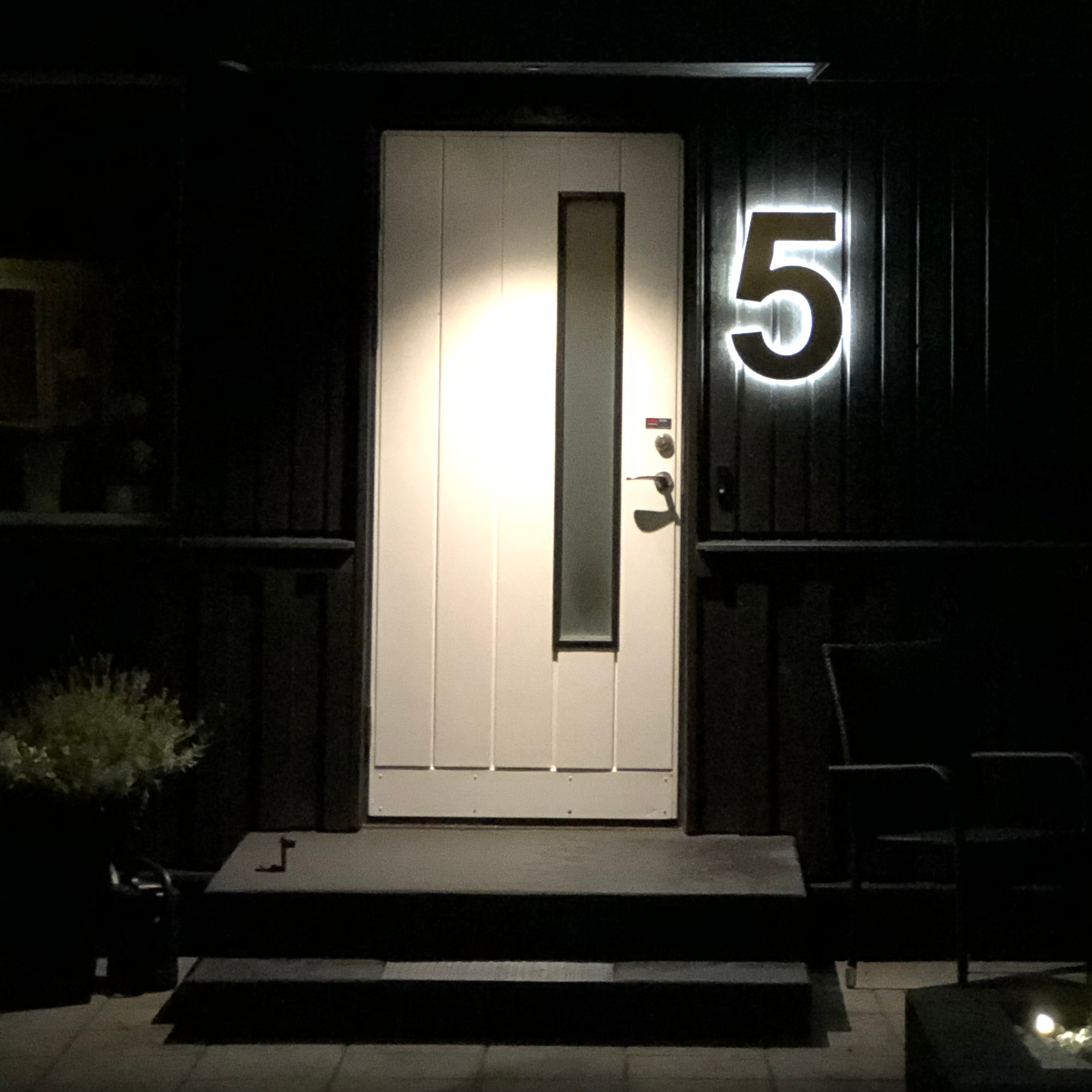 FINA Húsnúmer LED Ryðfrítt Nr 0 - Image 3