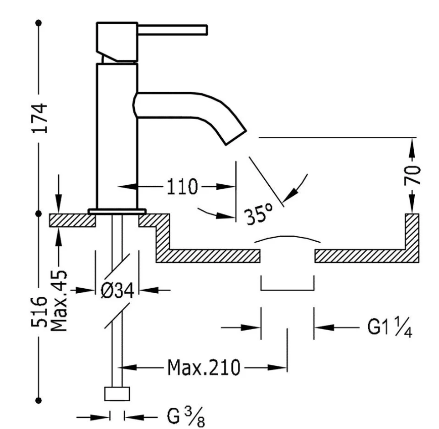 TRES Study Handlaugartæki m. botnventil - Image 2