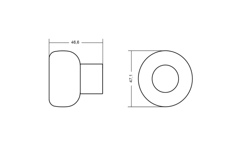 BESLAG DESIGN Buggy Hurðarstoppari BUGGY 47mm - Image 4