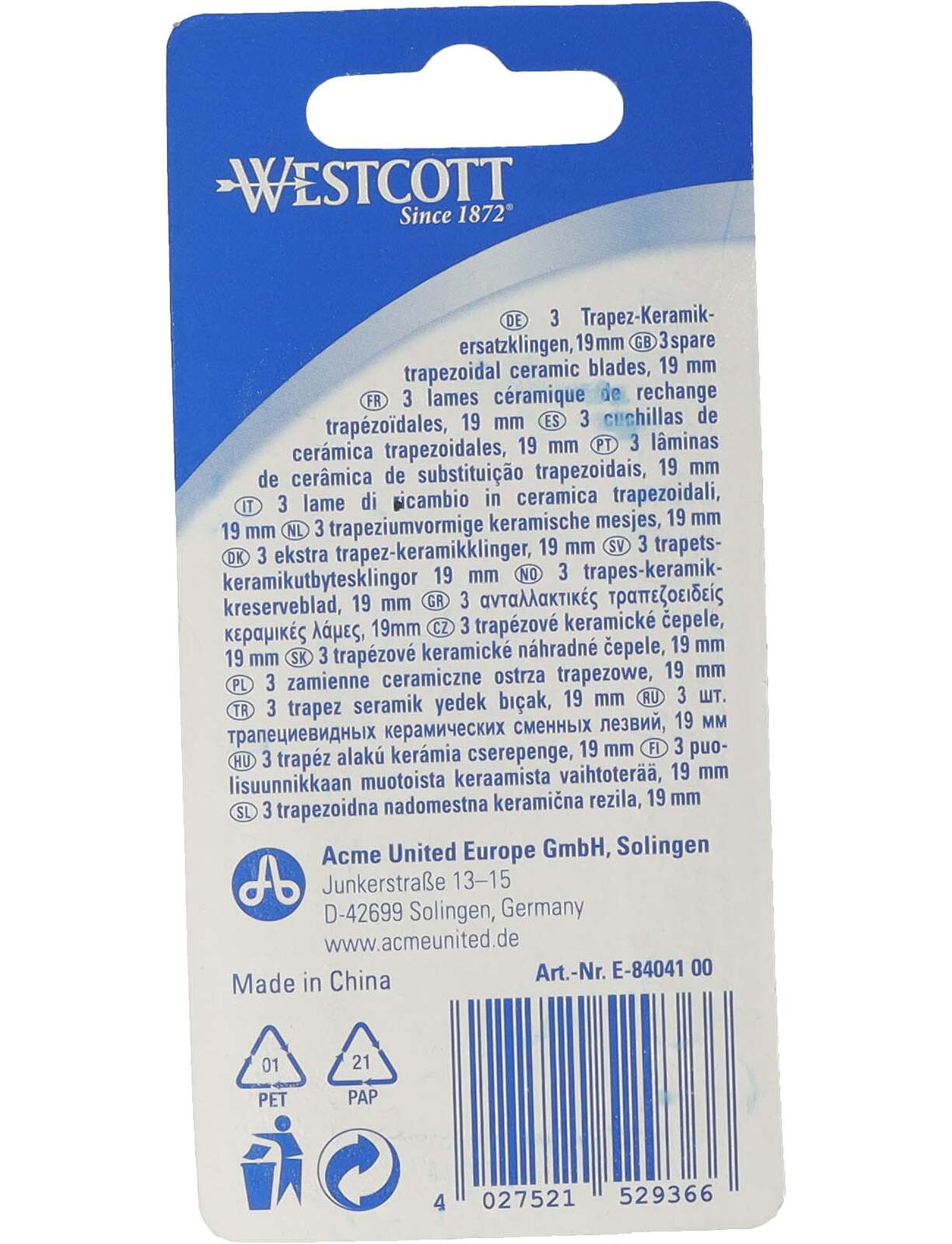 WESTCOTT Blöð í hnífa 3 stk - Image 3