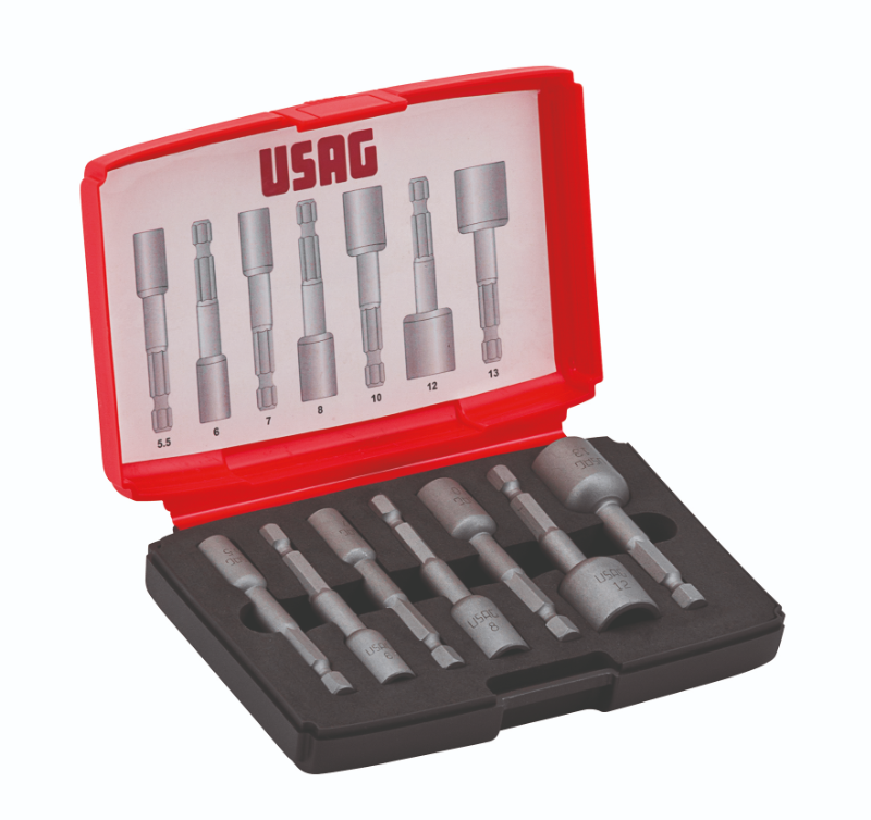 USAG Sexkanta bitatoppasett 7 stk 1/4"