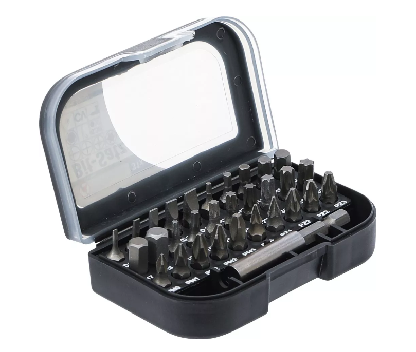 BGS Skrúfbitasett 6.3 mm 1/4" 31 stk