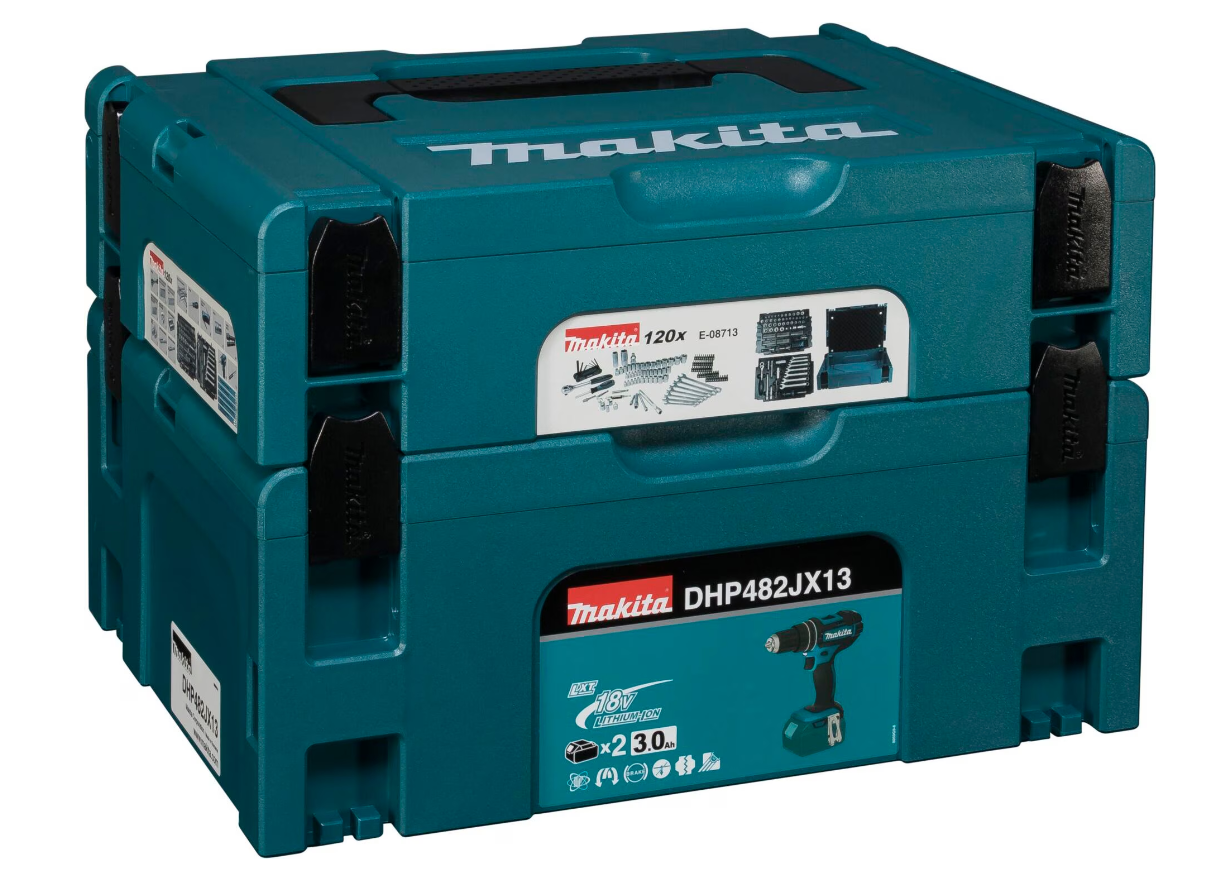 MAKITA Borvél hleðslu 2x3.0Ah rafhlöður + Verkfærasett - Image 8