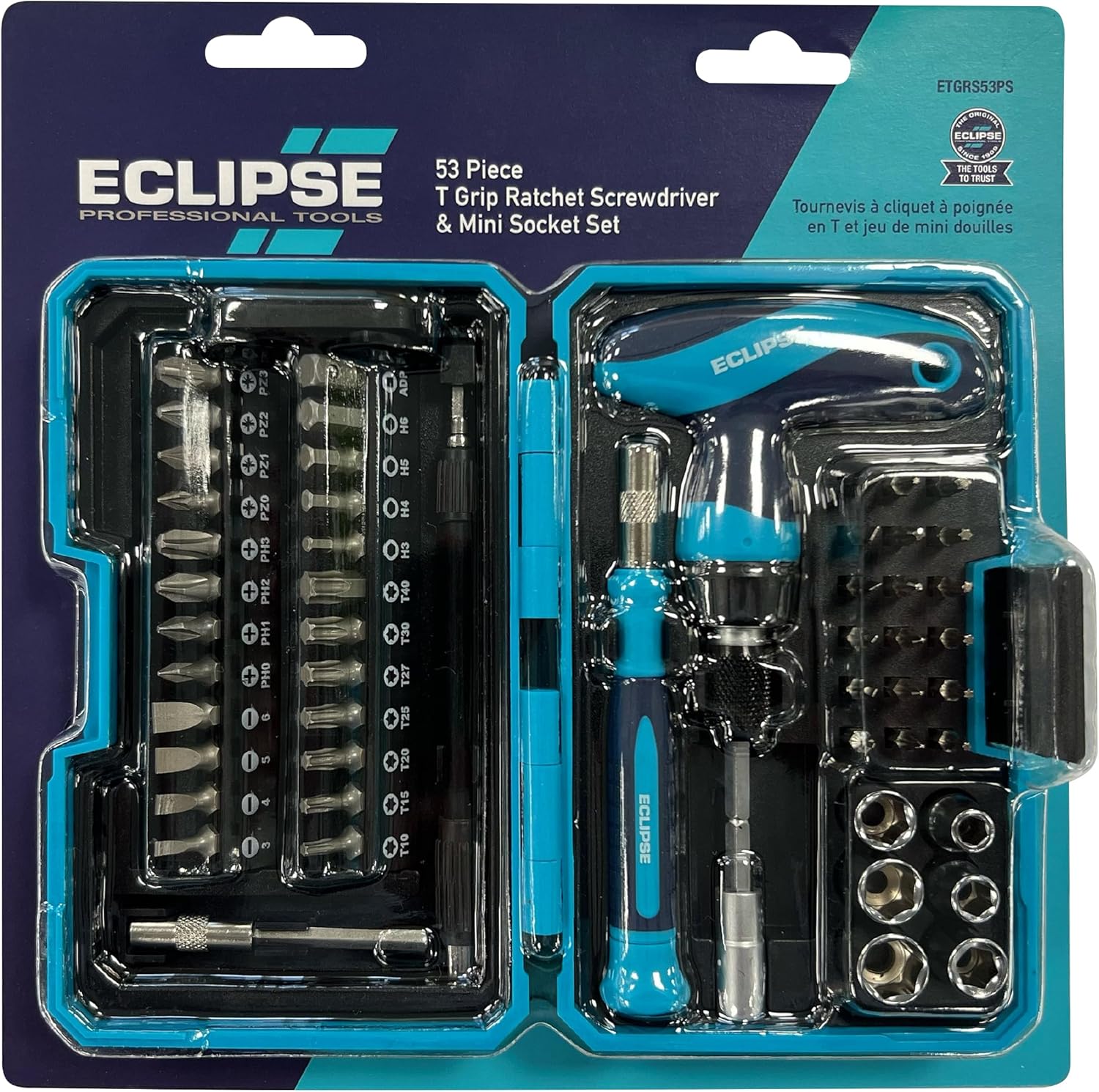 ECLIPSE T-Grip Skrúfjárnasett 53 stk - Image 4