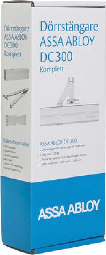 ASSA Hurðarpumpa DC300 Silfur með L190 armi SETT - Image 3