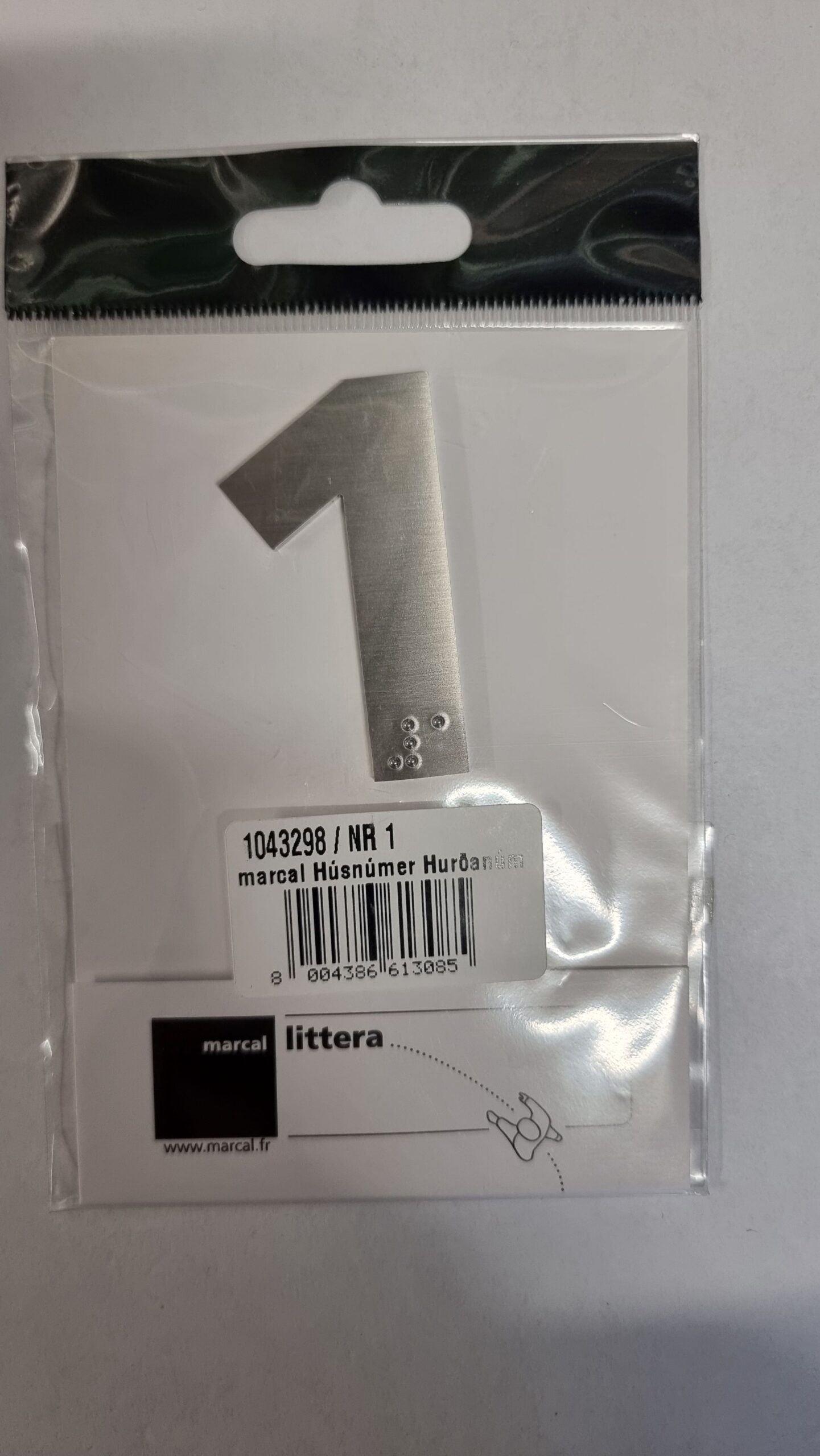 MARCAL Húsnúmer á hurð nr 1 50mm