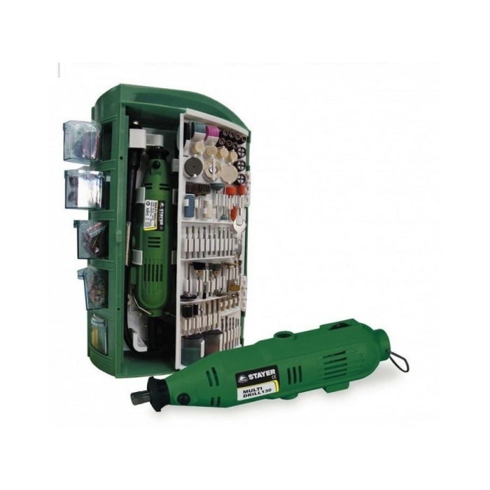 STAYER Föndurfræsari Multidrill 130w - 200 aukahluti