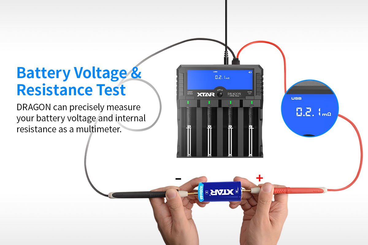 XTAR Dragon Hleðslutæki VP4L Plus - Image 5