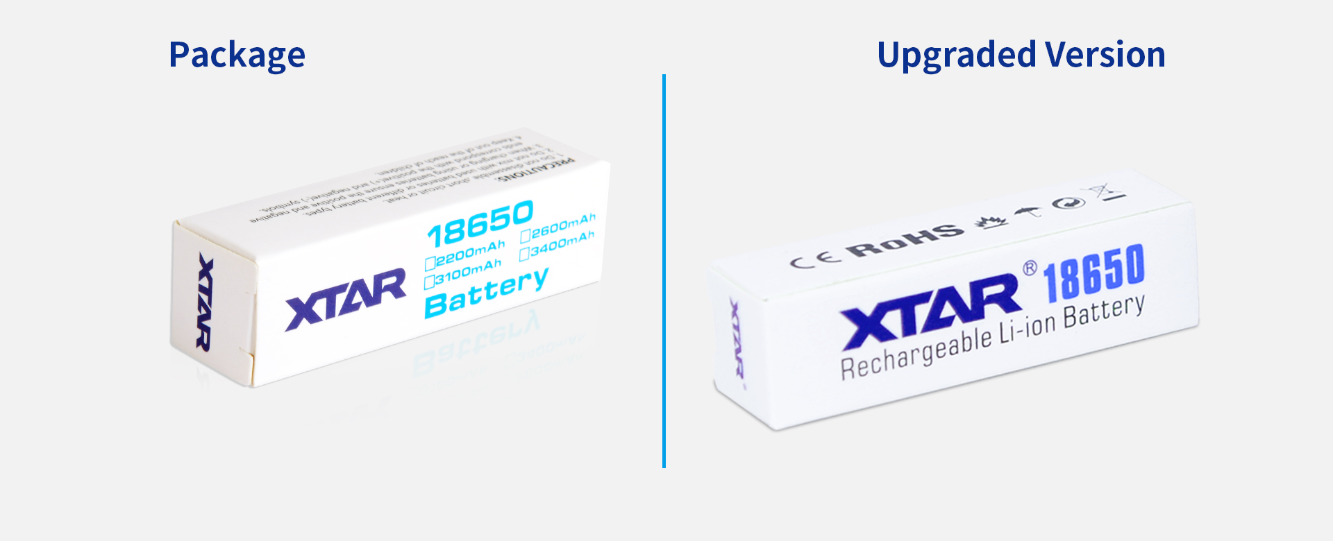 XTAR Rafhlaða 18650 2600maH Endurhlaðanleg - Image 5