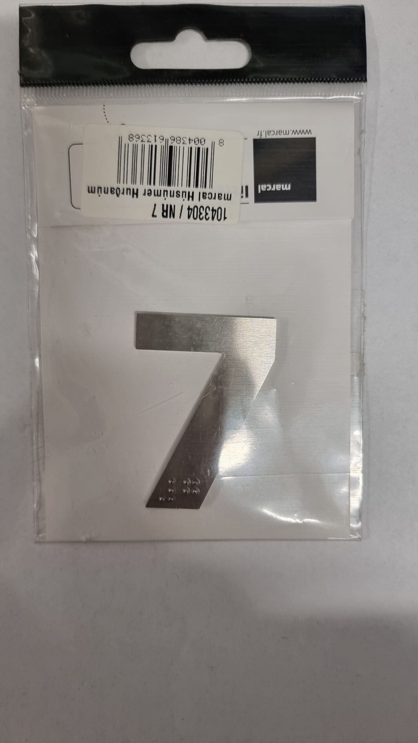 MARCAL Húsnúmer á hurð nr 7 50mm