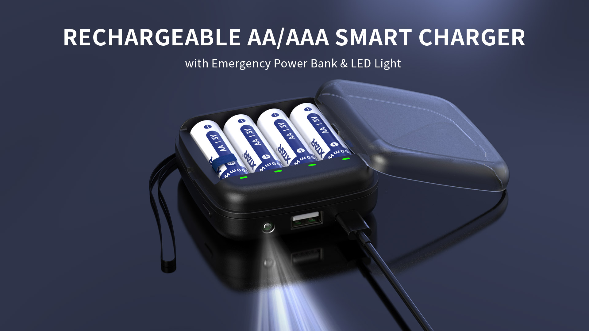 XTAR Hleðslutæki BC4 fyrir AA/AAA - Image 2