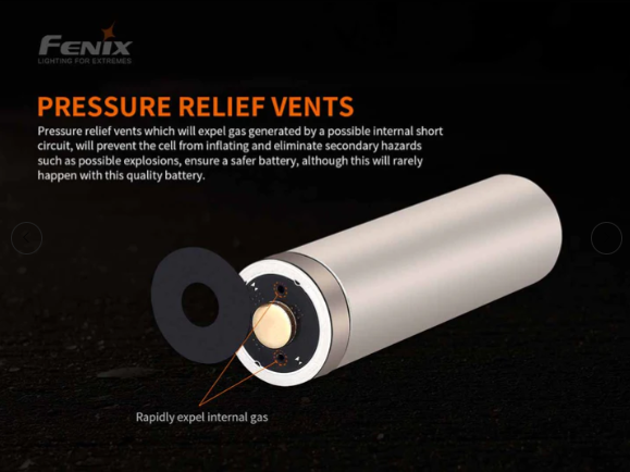 FENIX Rafhlaða hleðslu 21700 5000 mAh USB - Image 3