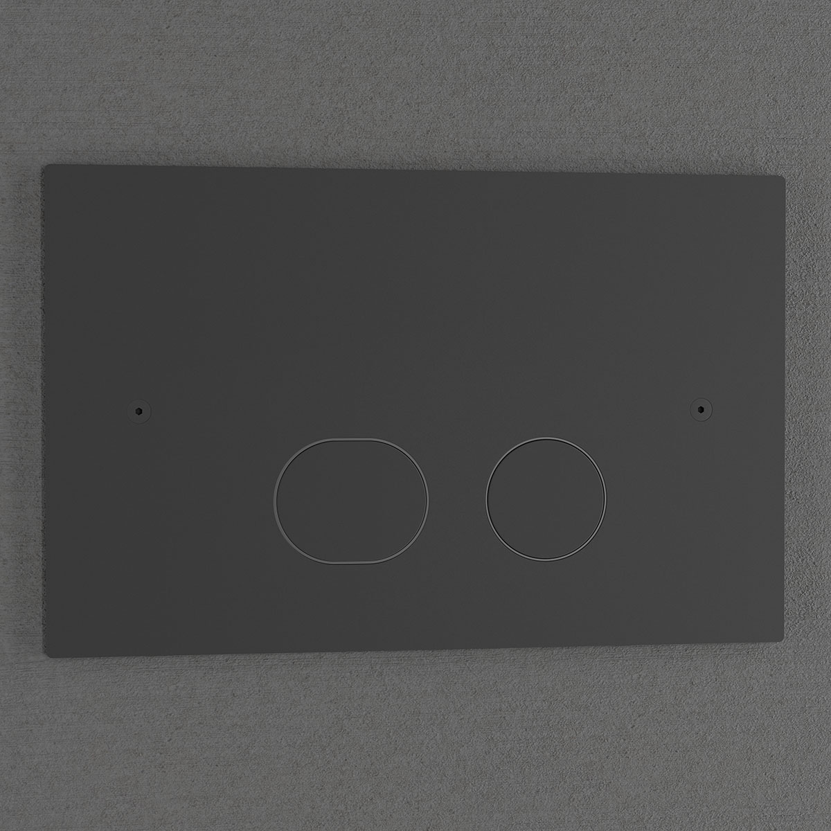 PRIMY Steel Style Coal Þrýstispjald f. salerni