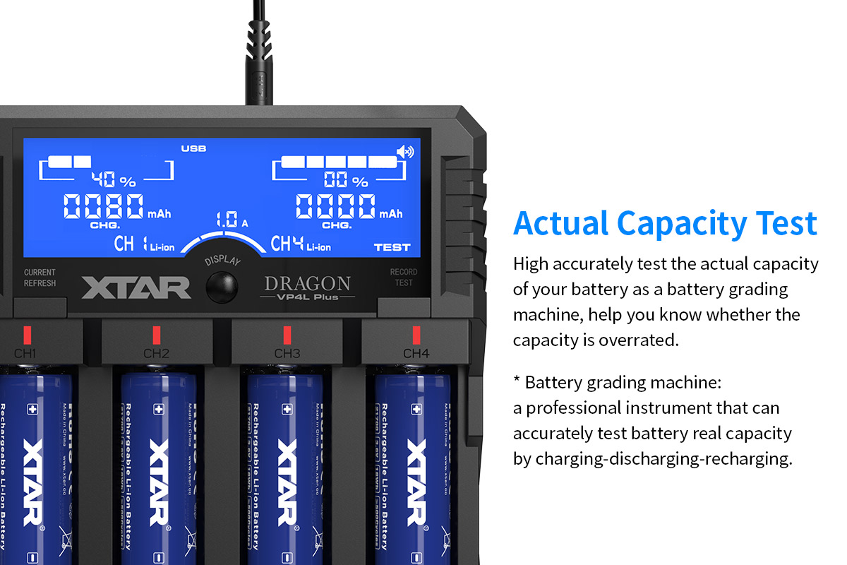 XTAR Dragon Hleðslutæki VP4L Plus - Image 6
