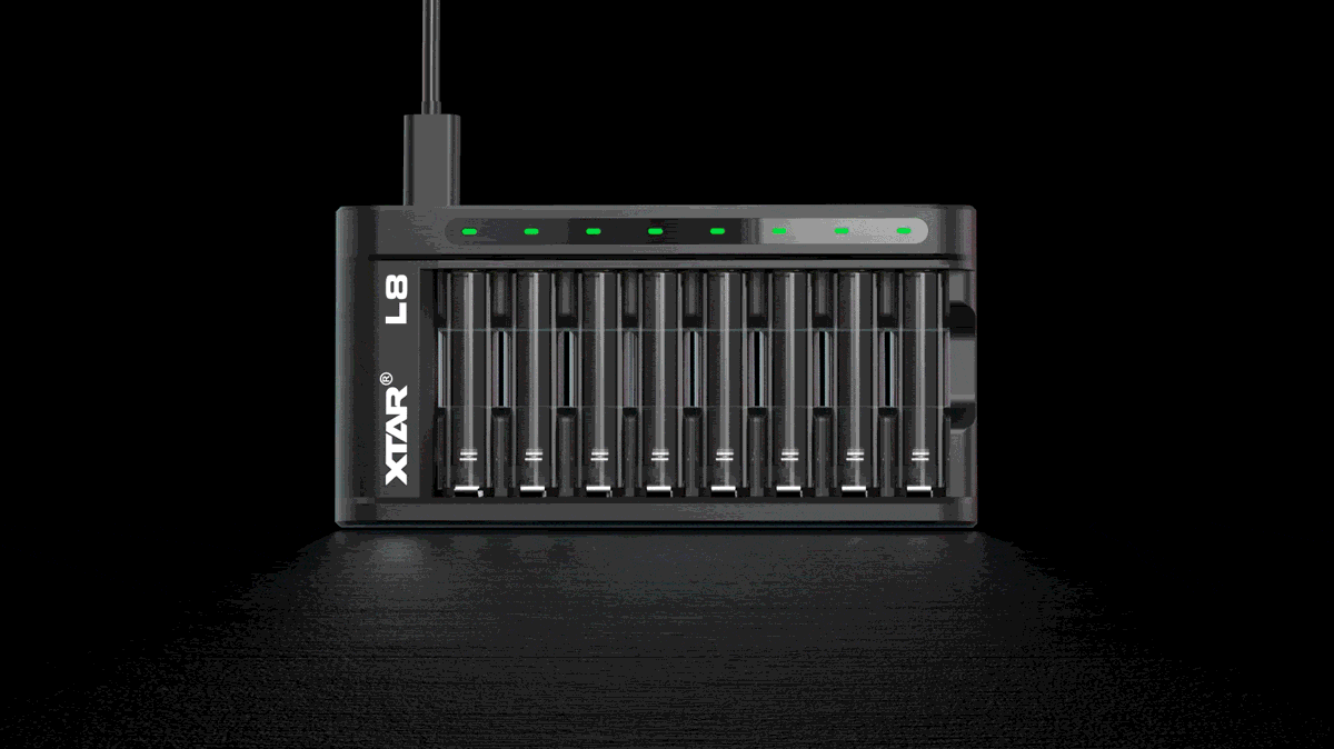 XTAR Hleðslutæki L8 fyrir AA/AAA - Image 4