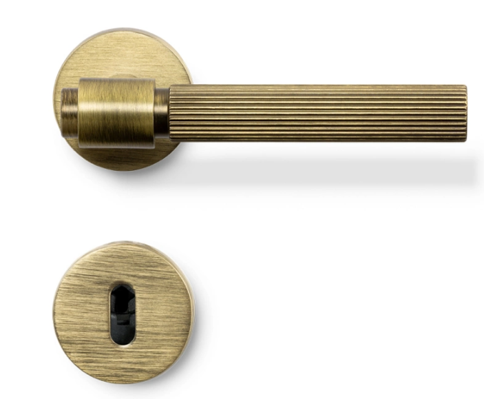 BESLAG DESIGN Helix 200 Stripe Hurðarhandfang f. ASSA 565 láshús