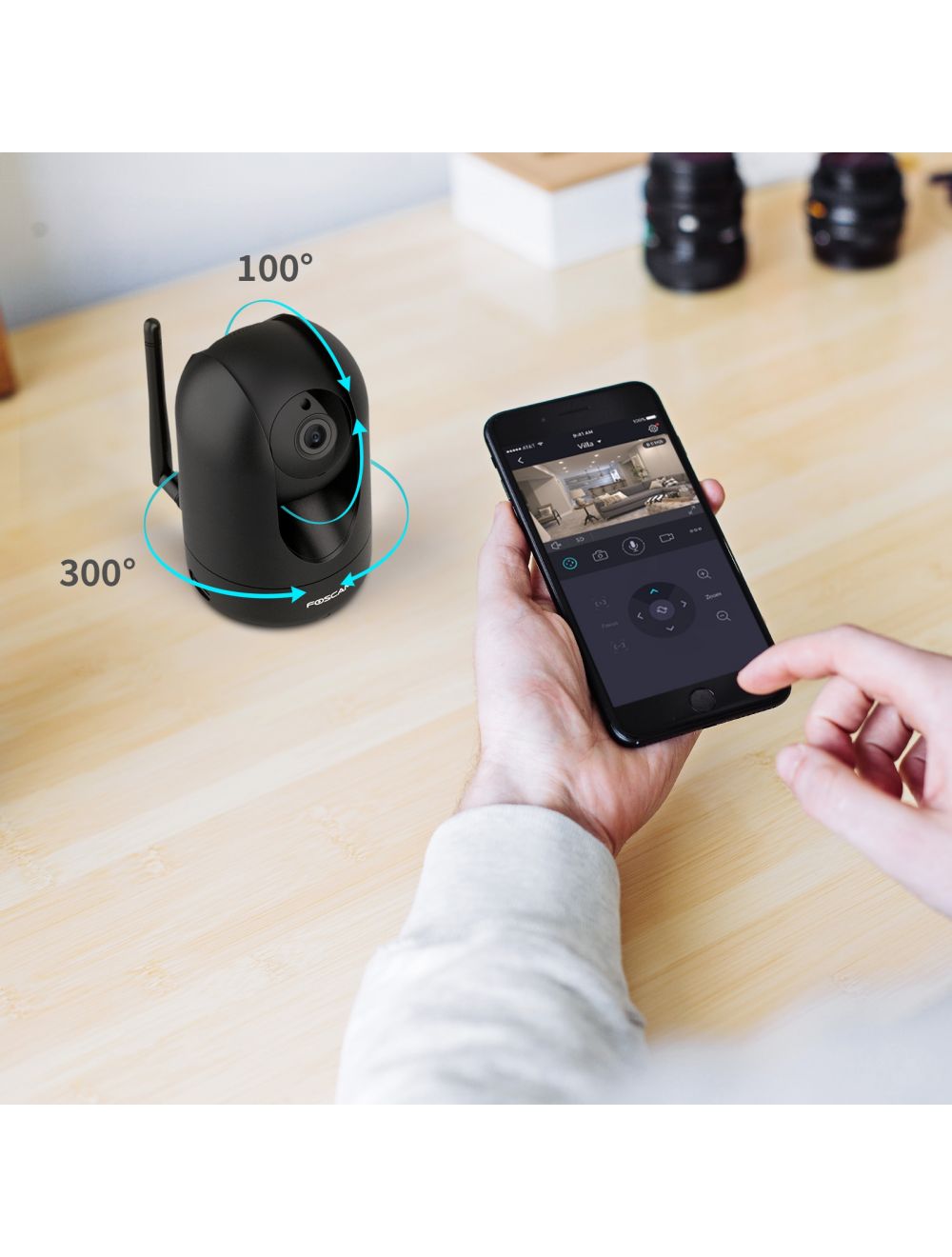 FOSCAM R4M Super HD Dual-band WiFi IP Myndavél - Innandyra - Image 2