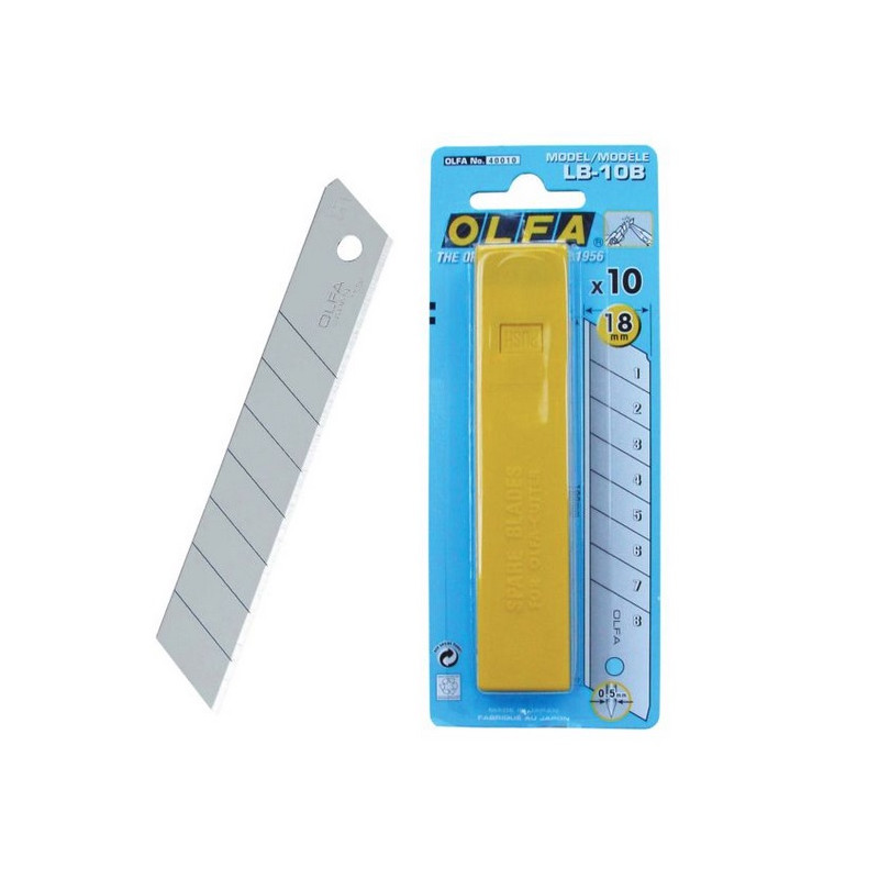 OLFA Hnífablöð brota 18mm LB-10B 10 stk 091511500394