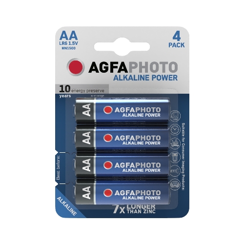 AGFAPHOTO Rafhlöður AA Alkaline Power 4 stk APAAA AGFAPHOTO