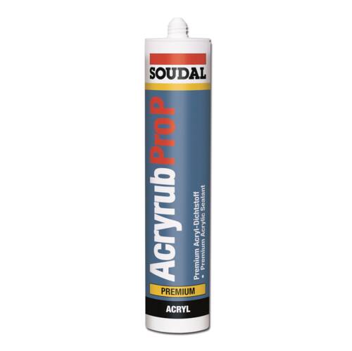 SOUDAL kítti, Acryrub Pro P, acrylate bases, Hvítt