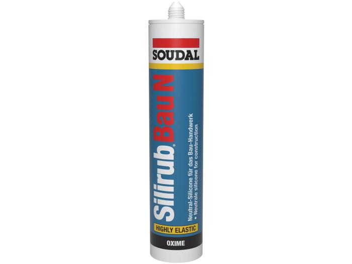 SOUDAL Kítti Silirub Bau N, silicone, Svart