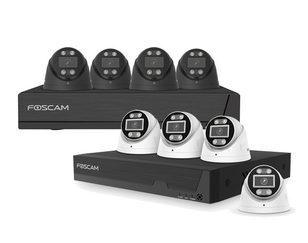 FOSCAM PoE Kit FNA108E-T4-2T-B - 4 stk öryggisupptökuvélar - Image 4