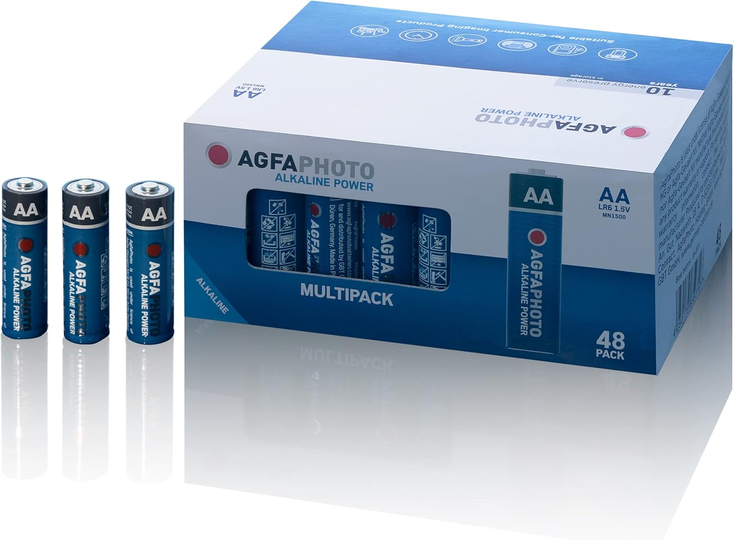 AGFAPHOTO Rafhlöður AA Alkaline Power 48 stk í kassa AGFAPHOTO