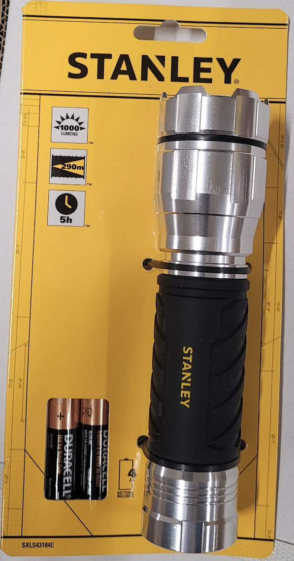 STANLEY Vasaljós 1000 Lumens 3 x D