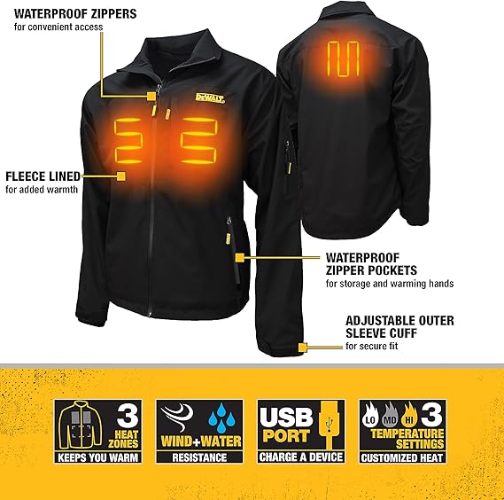 DeWALT Jakki hitaður m. 18V rafhlöðu og hleðslutæki st. L - Image 2