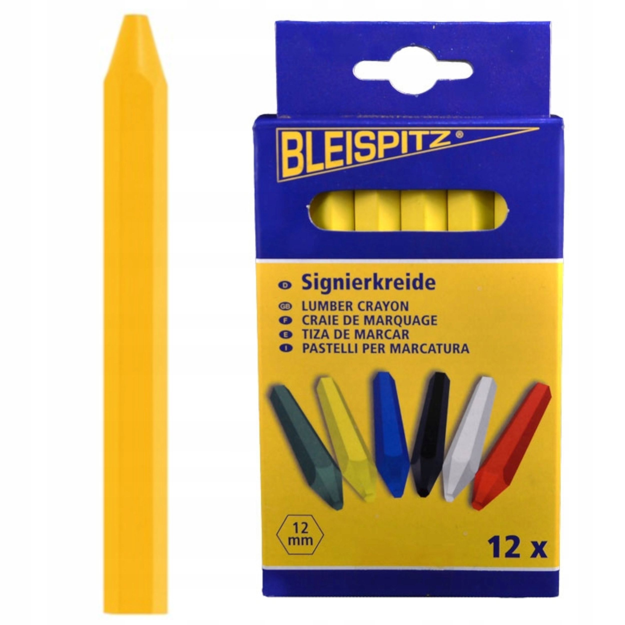 BLEISPITZ Trélitur gulur 12 stk