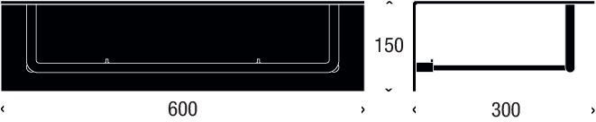 FROST Fatahengi/hilla UNU U4003-B Svart/Króm - Image 2